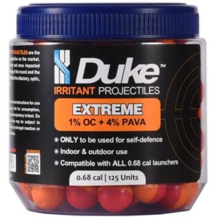 Duke Defence (1% Oc + 4% PAVA) Extreme Irritant Projectiles
