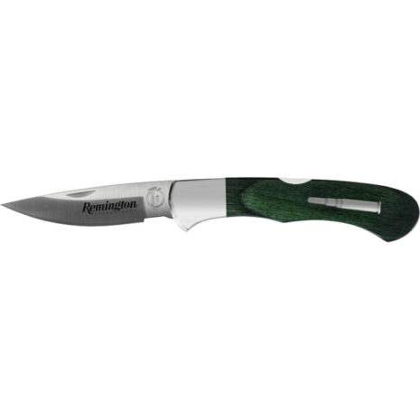 Remington 50032 Green Wood Bullet Folding Knife