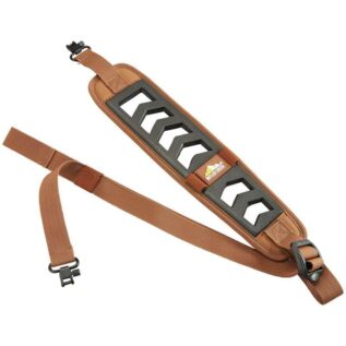 Butler Creek Featherlight Rifle Sling With Swivels - Black/Brown