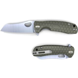 Honey Badger Medium Wharncleaver Folding Knife - Green
