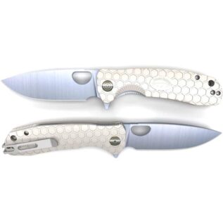 Honey Badger Flipper Folding Knife - White/Medium