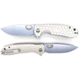 Honey Badger Flipper Folding Knife - White/Small