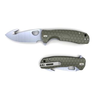 Honey Badger Hook Folding Knife - Green/Large