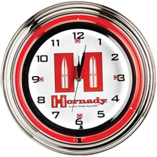 Hornady Retro Neon 17in Clock