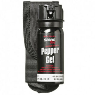 Sabre 1.8oz Tactical Pepper Spray Gel with Flip Top and Belt Holster