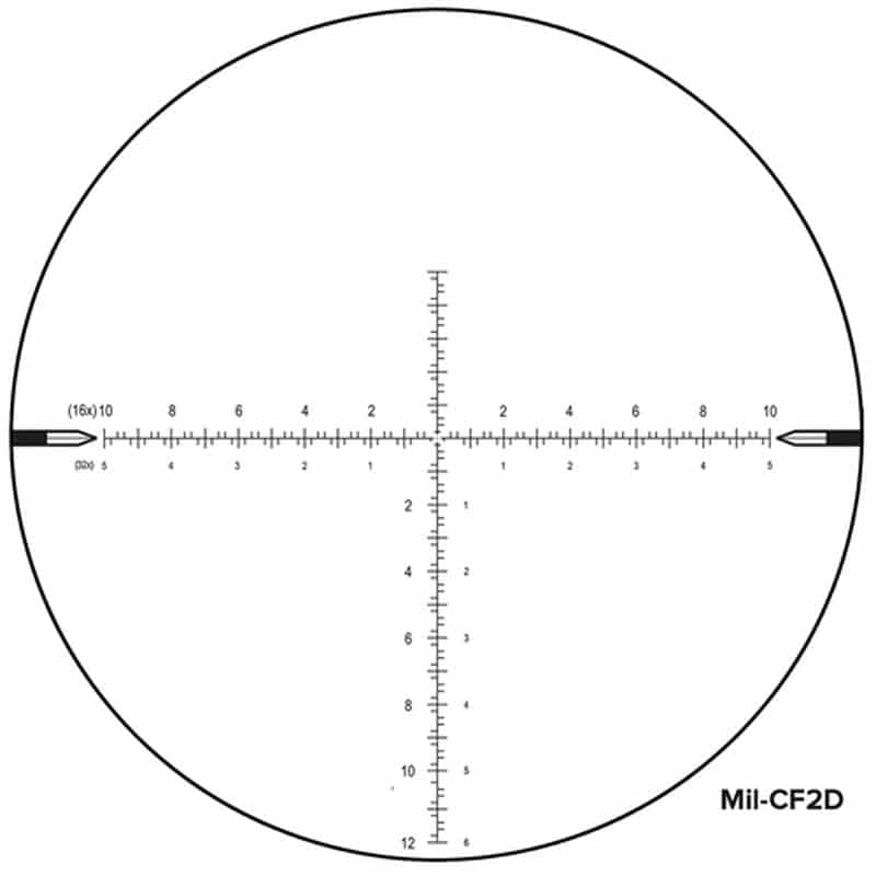 Nightforce NX 8 4-32X50MM F2 .1 MIL ZS MIL-CF2D Riflescope