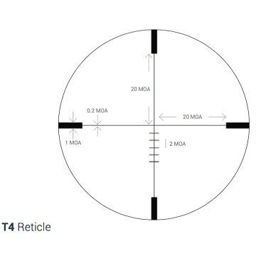 Rudolph Riflescope - Hunter HD H2 4-16x42 T4 Reticle