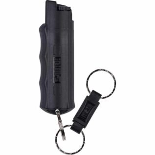 Sabre Compact Black Pepper Spray with Quick Release Keyring