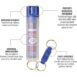 Sabre Key Case Pepper Spray with Quick Release Key Ring