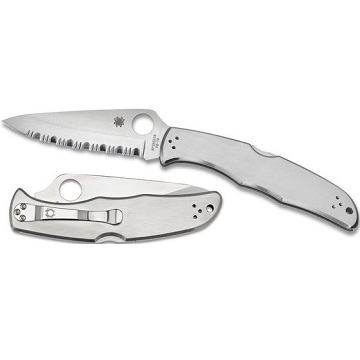 Spyderco Folding Knife - Endura 4 - Stainless Steel (C10S)